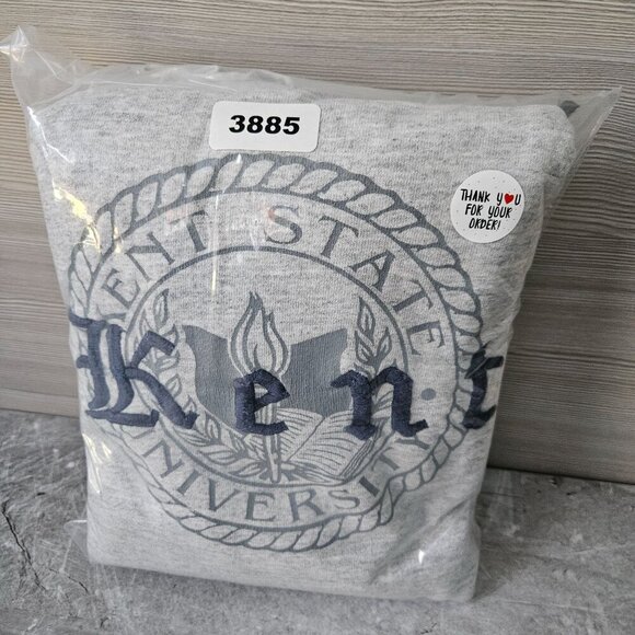 JanSport Kent State University Gray Sweatshirt Size M Vintage Crew Sweatshirt - Picture 13 of 16